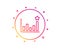 Efficacy line icon. Business chart sign. Vector