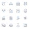 Efficiency line icons collection. Productivity, Optimization, Streamlining, Effectiveness, Punctuality, Precision
