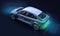 Efficiency Meets Elegance: 3D Render of a Futuristic Electric Car, A Vision of Tomorrow\\\'s Roads