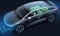 Efficiency Meets Elegance: 3D Render of a Futuristic Electric Car, A Vision of Tomorrow\\\'s Roads