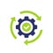 efficiency and productivity icon, vector