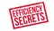 Efficiency Secrets rubber stamp