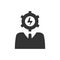 Efficient business person icon