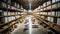 Efficient Inventory Management, a Massive Clean Warehouse Distribution Center, Generative AI