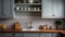 Efficient kitchen with modern appliances, organized storage in minimalist renovated setting