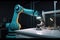 Efficient Manufacturing: Arm Robot Collaborating with Screen Monitor for Industrial Control