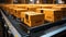 Efficient Operations in a Busy Warehouse packages conveyer belt, Modern warehouse