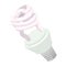 Efficient powersaving bulb cartoon icon