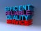 Efficient reliable quality service on blue