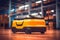 Efficient warehouse transport, AGV Automated Guided Vehicle in action