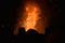 Effigy of King Ravana on Fire (Villain of Hindu mythological Epic Ramayana) at Grounds near Red Fort