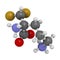 Eflornithine drug molecule. Used to treat facial hirsutism (excessive hair growth) and African trypanosomiasis (sleeping sickness