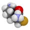 Eflornithine drug molecule. Used to treat facial hirsutism (excessive hair growth) and African trypanosomiasis (sleeping sickness