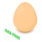 Egg allergen free icon, isometric style