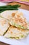 Egg and avocado quesadilla