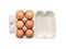 Egg Box with Chicken Eggs, Carton Pack or Egg Container