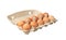 Egg Box with Chicken Eggs, Carton Pack or Egg Container