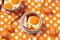 egg breakfast white food background easter cook pattern healthy yellow texture. Generative AI.