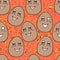 Egg fresh seamless pattern