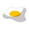 egg fried isolated icon