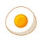 egg fried isolated icon