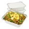 Egg Fried Rice In A Foil Take Away Container