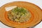 Egg fried rice with mixed vegetables, asiatic cuisine