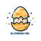 Egg Hatch Illustration with a Smile Expression