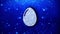 Egg Icon Blinking Glitter Glowing Shine Particles.