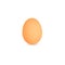 Egg icon, brown hen egg, eggsshell, isolated vector illustration on white background.