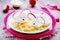 Egg mice and cheese appetizer for Halloween