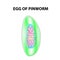 Egg of pinworm. The structure of an egg pinworm. infographics. Vector illustration on isolated background.