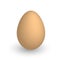 Egg in realistic natural color. Easter theme. 3D vector object