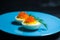 Egg with red caviar best food easy food fast food easter food