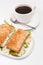 Egg Salad Sandwiches and Coffee