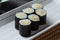 Egg Tamago Maki with background