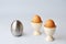 Egg timer and boiled eggs