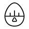 Egg timer line icon