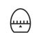 Egg timer line style isolated vector icon