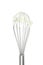 Egg whisk with whipping cream,