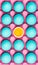 Egg yolk in blue eggs pastel pattern