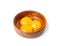 Egg Yolks in Bowl, Fresh Chicken Egg Yolk Separated from Whites for Cooking Recipe, Organic Yolks Top View