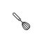 Eggbeater mixer line icon