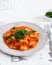 Eggless lenten potato gnocci sauce