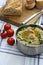 Eggplant baba ganoush with bread