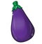 Eggplant cartoon isolated