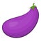 Eggplant fruit icon, cartoon style