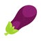 Eggplant fruit icon, cartoon style icon