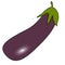 Eggplant icon vector icon sign purple vegetable eggplant