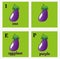 Eggplant illustrations